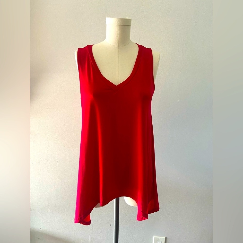 NWOT Red V Top